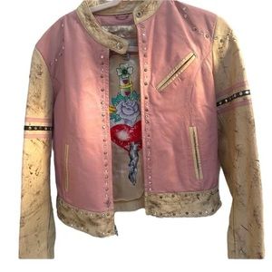 AMAZING Vintage Studded Leather Jacket